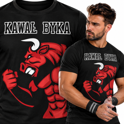 KOSZULKA NA SIŁOWNIĘ KAWAŁ BYKA 2